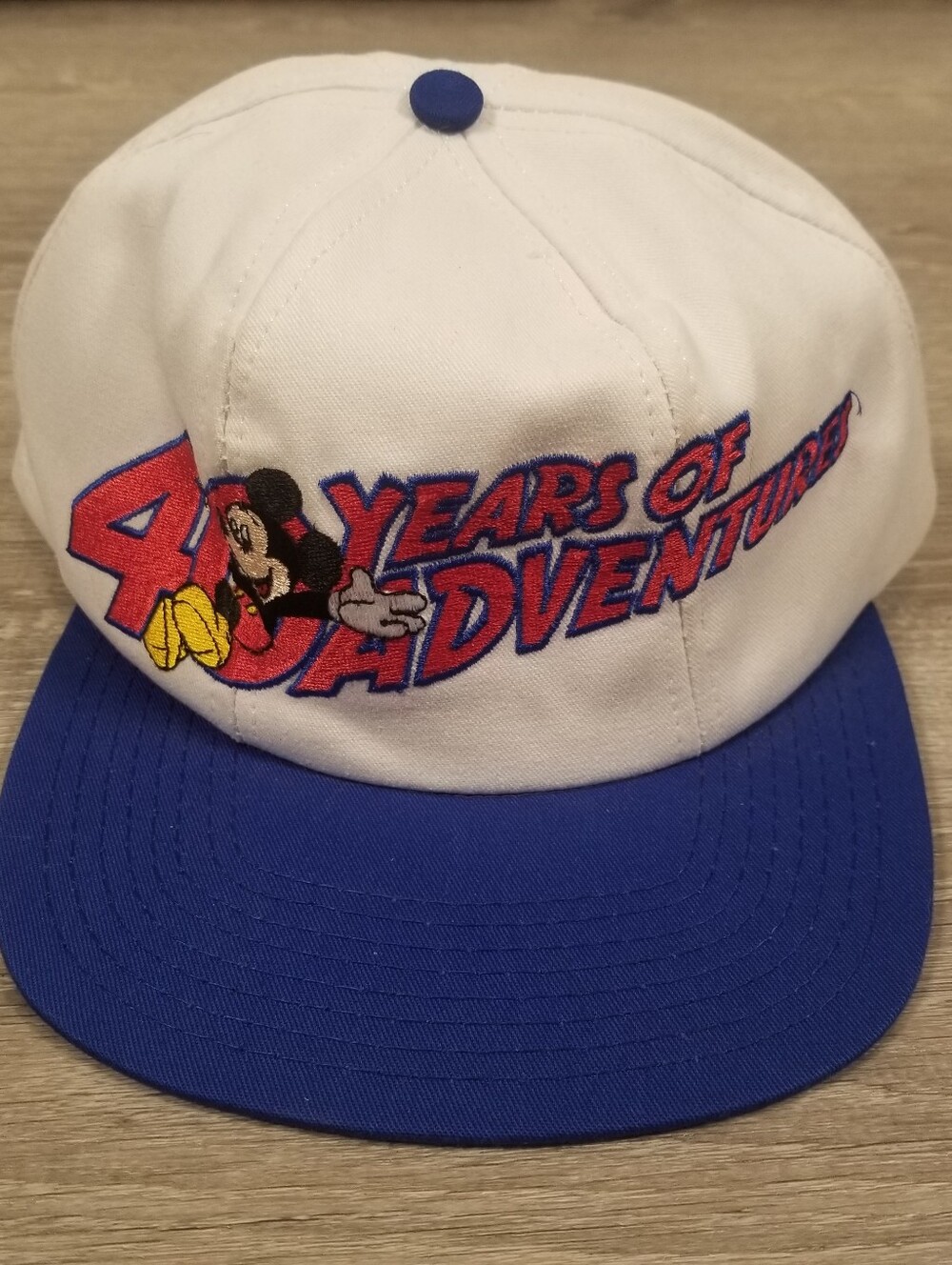 Vintage Disneyland Hat 40 Years of Adventure Anniversary Snapback Cap NEW NWT